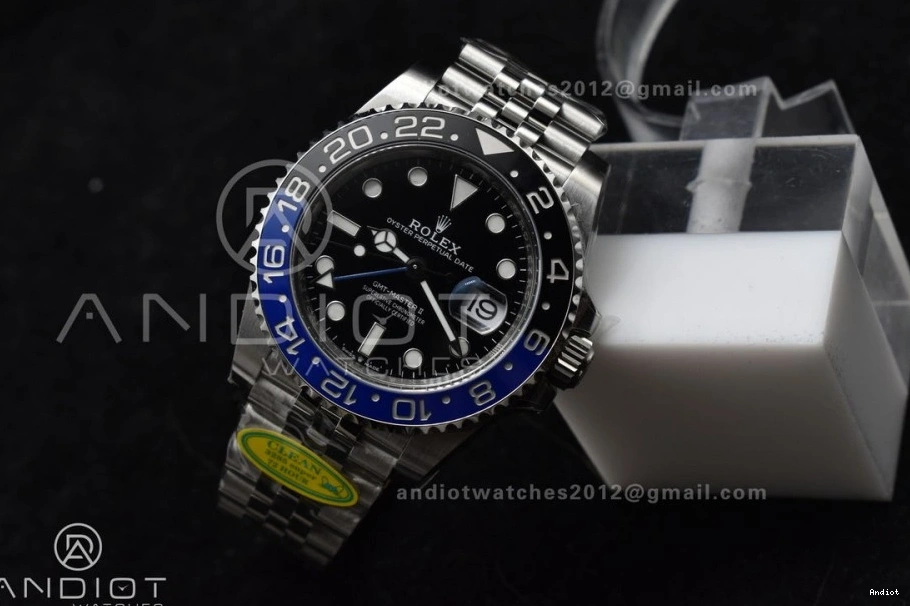 Jubilee Black Clean Bracelet Blue Ceramic BLNR DD3285 126710 CHS Edition GMT-Master II Best Factory on 0420